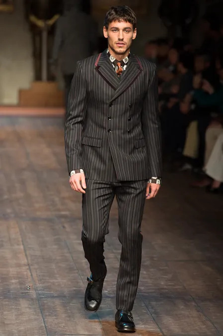 Mariano Ontañon featured in  the Dolce & Gabbana fashion show for Autumn/Winter 2014