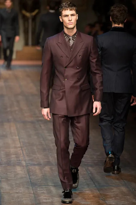 Edward Wilding featured in  the Dolce & Gabbana fashion show for Autumn/Winter 2014