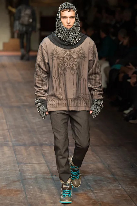 Alexandre Cunha featured in  the Dolce & Gabbana fashion show for Autumn/Winter 2014