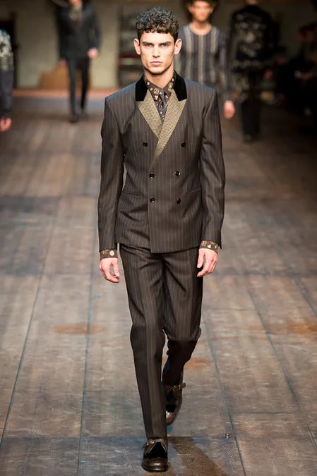 Arthur Gosse featured in  the Dolce & Gabbana fashion show for Autumn/Winter 2014