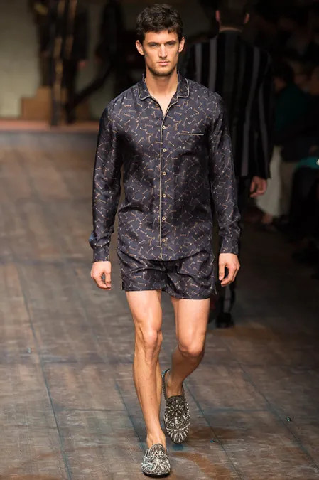 Garrett Neff featured in  the Dolce & Gabbana fashion show for Autumn/Winter 2014