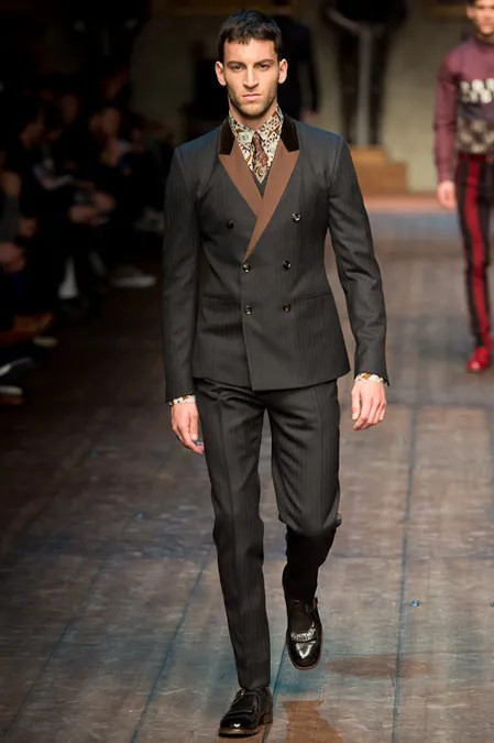 Kevin de Sampaio featured in  the Dolce & Gabbana fashion show for Autumn/Winter 2014