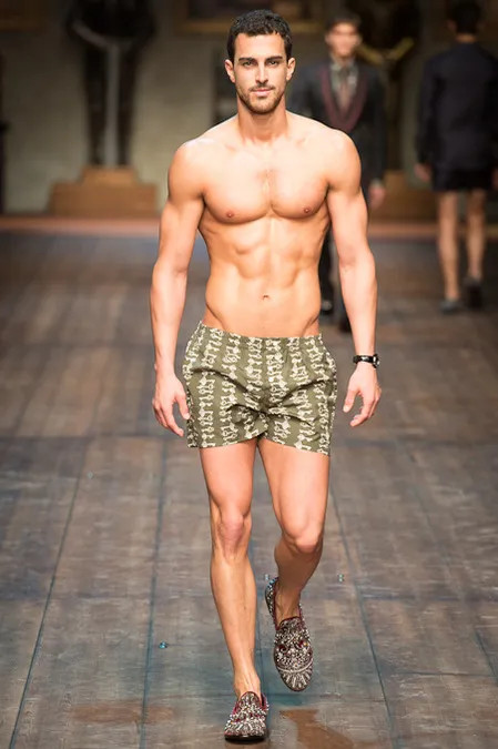 Clint Mauro featured in  the Dolce & Gabbana fashion show for Autumn/Winter 2014