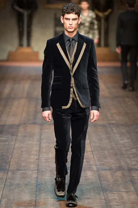 Arthur Gosse featured in  the Dolce & Gabbana fashion show for Autumn/Winter 2014