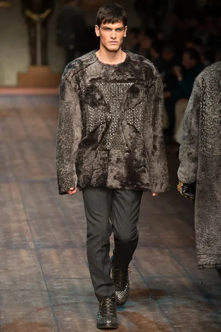 Sacha Legrand featured in  the Dolce & Gabbana fashion show for Autumn/Winter 2014