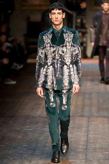 Nicolas Ripoll featured in  the Dolce & Gabbana fashion show for Autumn/Winter 2014
