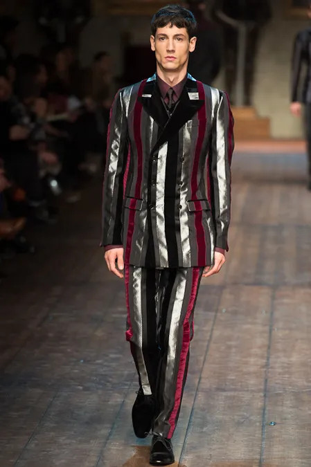Nicolas Ripoll featured in  the Dolce & Gabbana fashion show for Autumn/Winter 2014