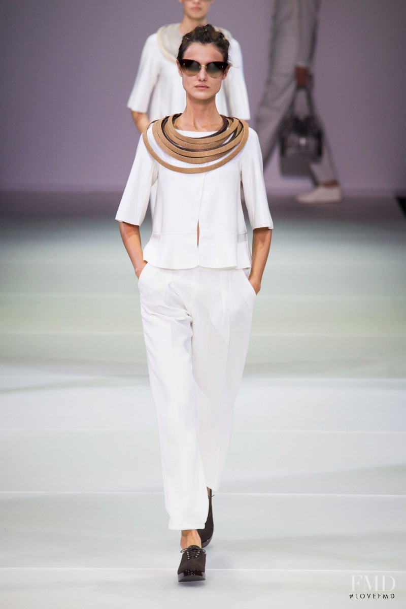 Blanca Padilla featured in  the Giorgio Armani fashion show for Spring/Summer 2015