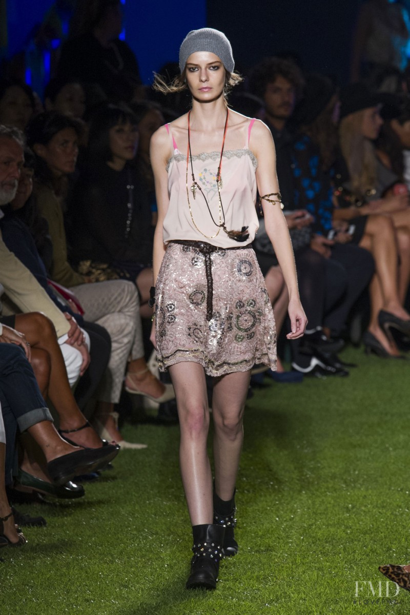 Dasha Denisenko featured in  the be Blumarine fashion show for Spring/Summer 2015