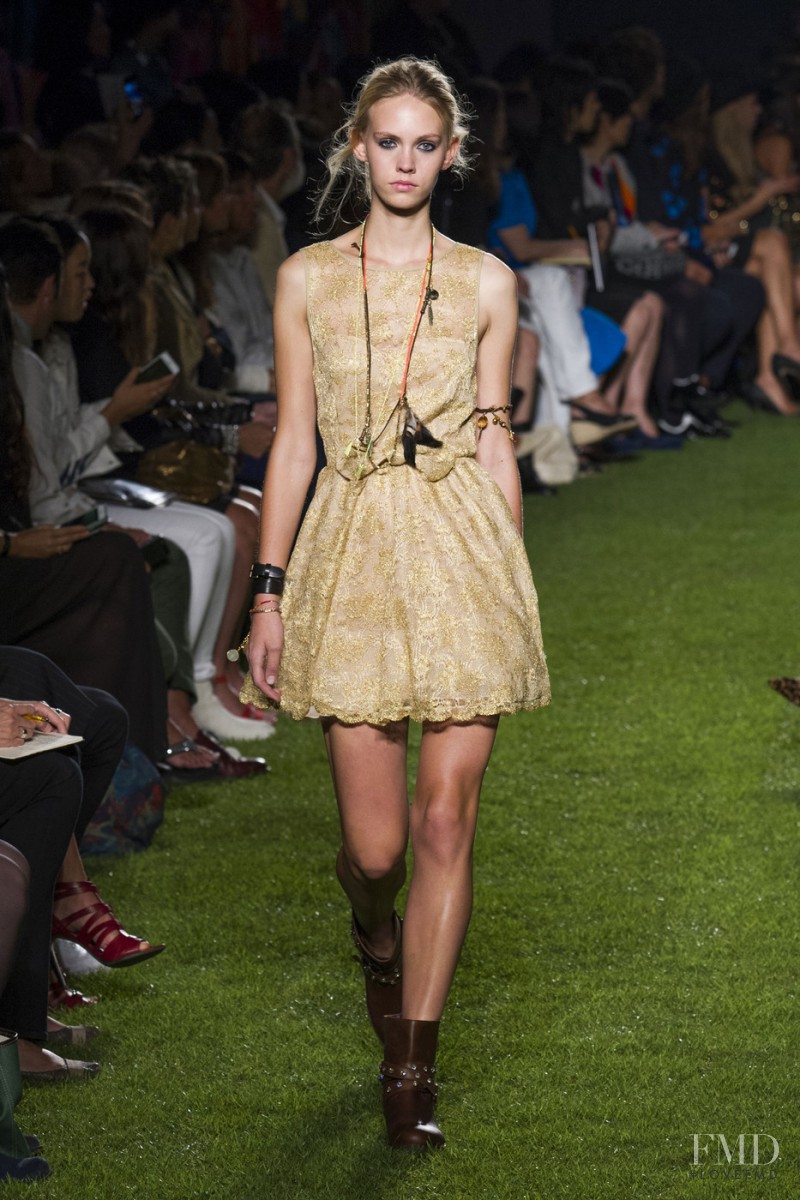 Charlotte Nolting featured in  the be Blumarine fashion show for Spring/Summer 2015