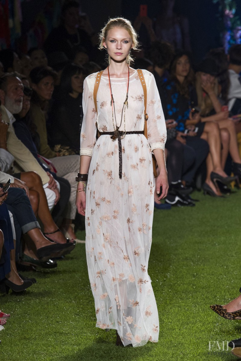 Maja Brodin featured in  the be Blumarine fashion show for Spring/Summer 2015