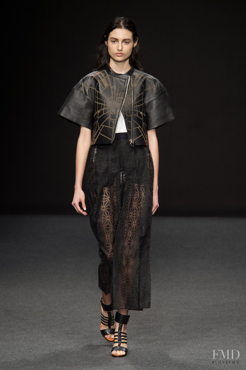 Bruna Ludtke featured in  the byblos fashion show for Spring/Summer 2015