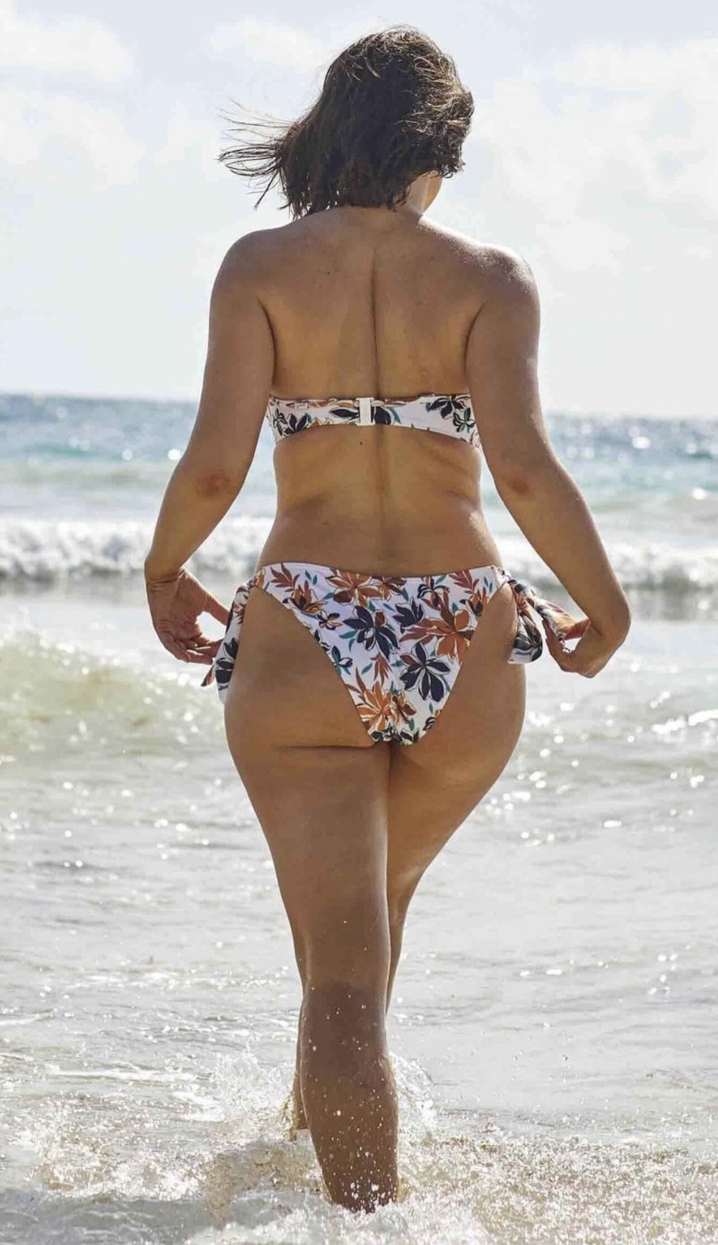 Sabrina Laporte featured in  the Sans Complexe Swimwear catalogue for Spring/Summer 2023