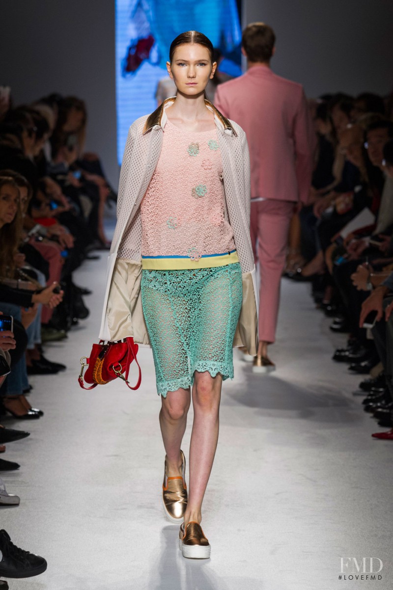 Zella Christenson featured in  the Massimo Rebecchi fashion show for Spring/Summer 2015