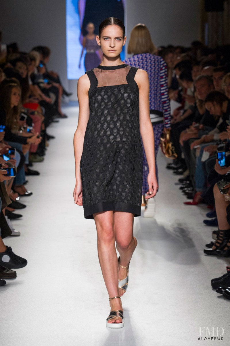 Valérie Debeuf featured in  the Massimo Rebecchi fashion show for Spring/Summer 2015