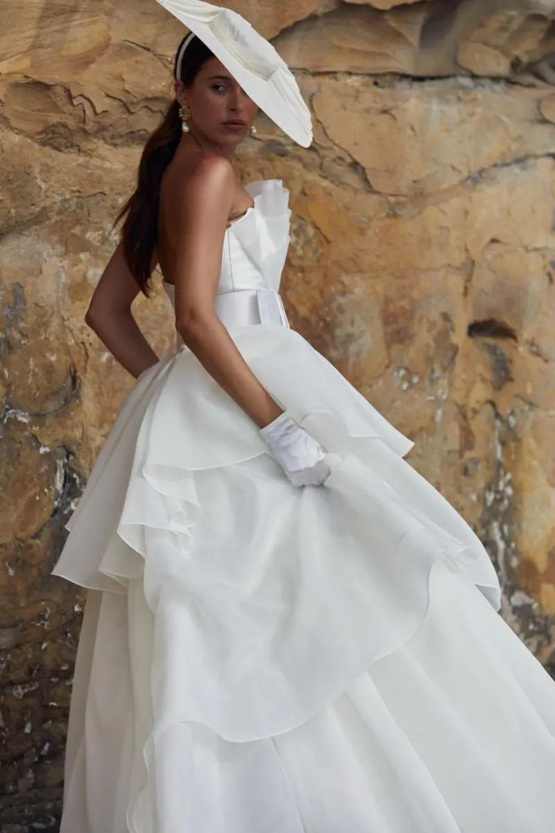 Nuria Oliu Sanchez featured in  the KWH Bridal - Karen Willis Holmes lookbook for Summer 2024
