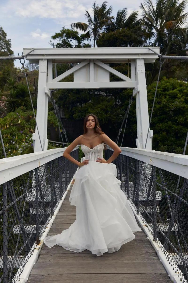 Nuria Oliu Sanchez featured in  the KWH Bridal - Karen Willis Holmes lookbook for Summer 2024