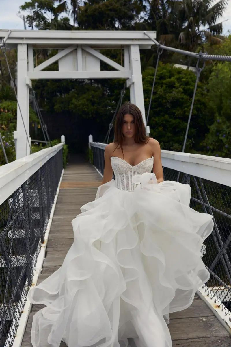 Nuria Oliu Sanchez featured in  the KWH Bridal - Karen Willis Holmes lookbook for Summer 2024