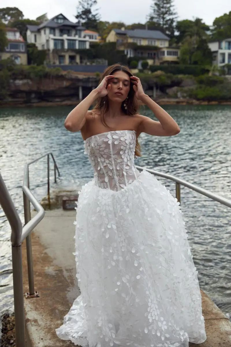 Nuria Oliu Sanchez featured in  the KWH Bridal - Karen Willis Holmes lookbook for Summer 2024
