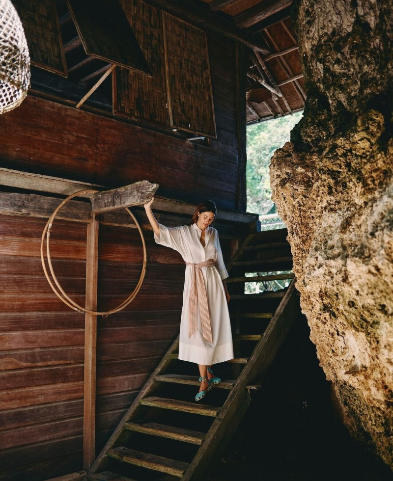 Nuria Oliu Sanchez featured in  the Sarah-Jane Clarke lookbook for Pre-Fall 2024