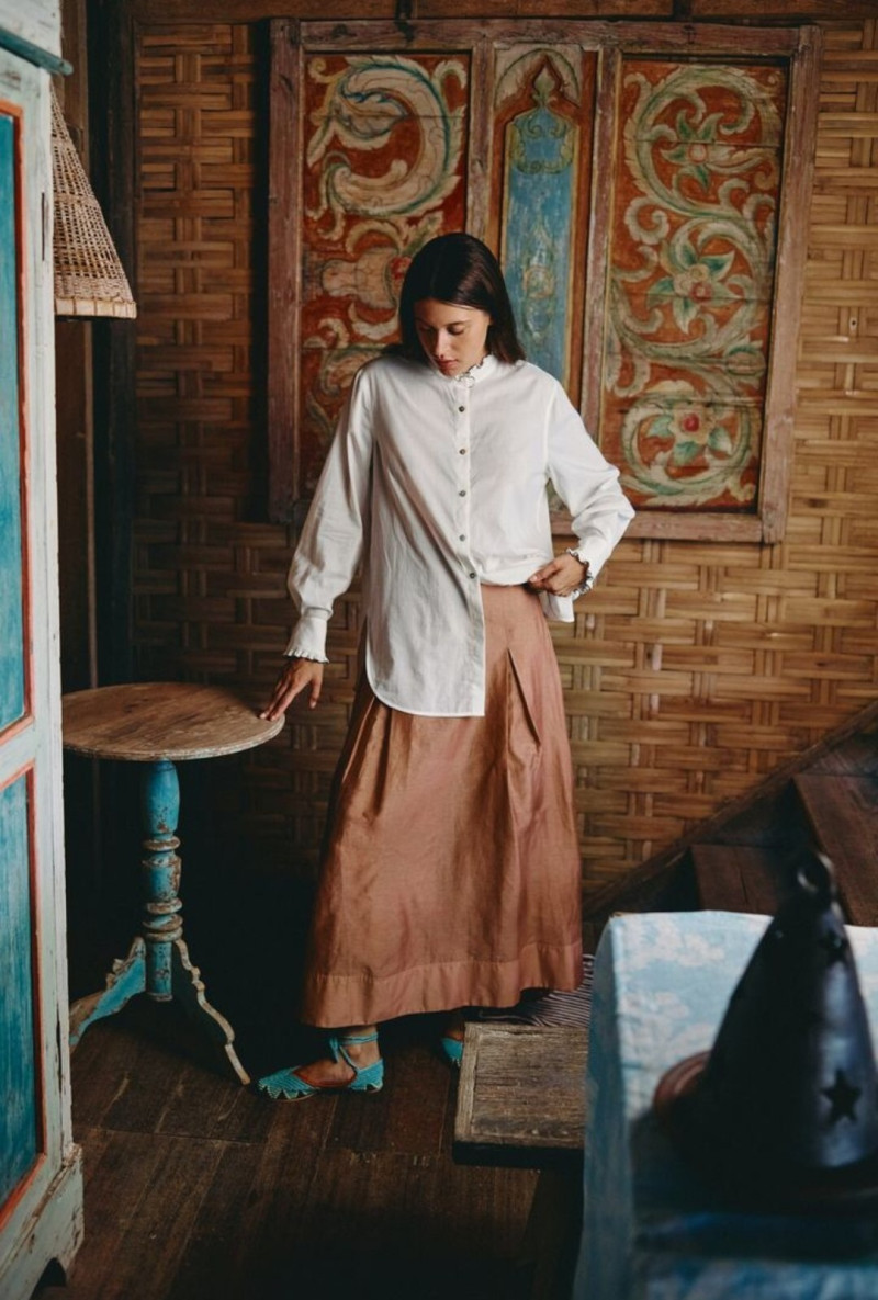 Nuria Oliu Sanchez featured in  the Sarah-Jane Clarke lookbook for Pre-Fall 2024