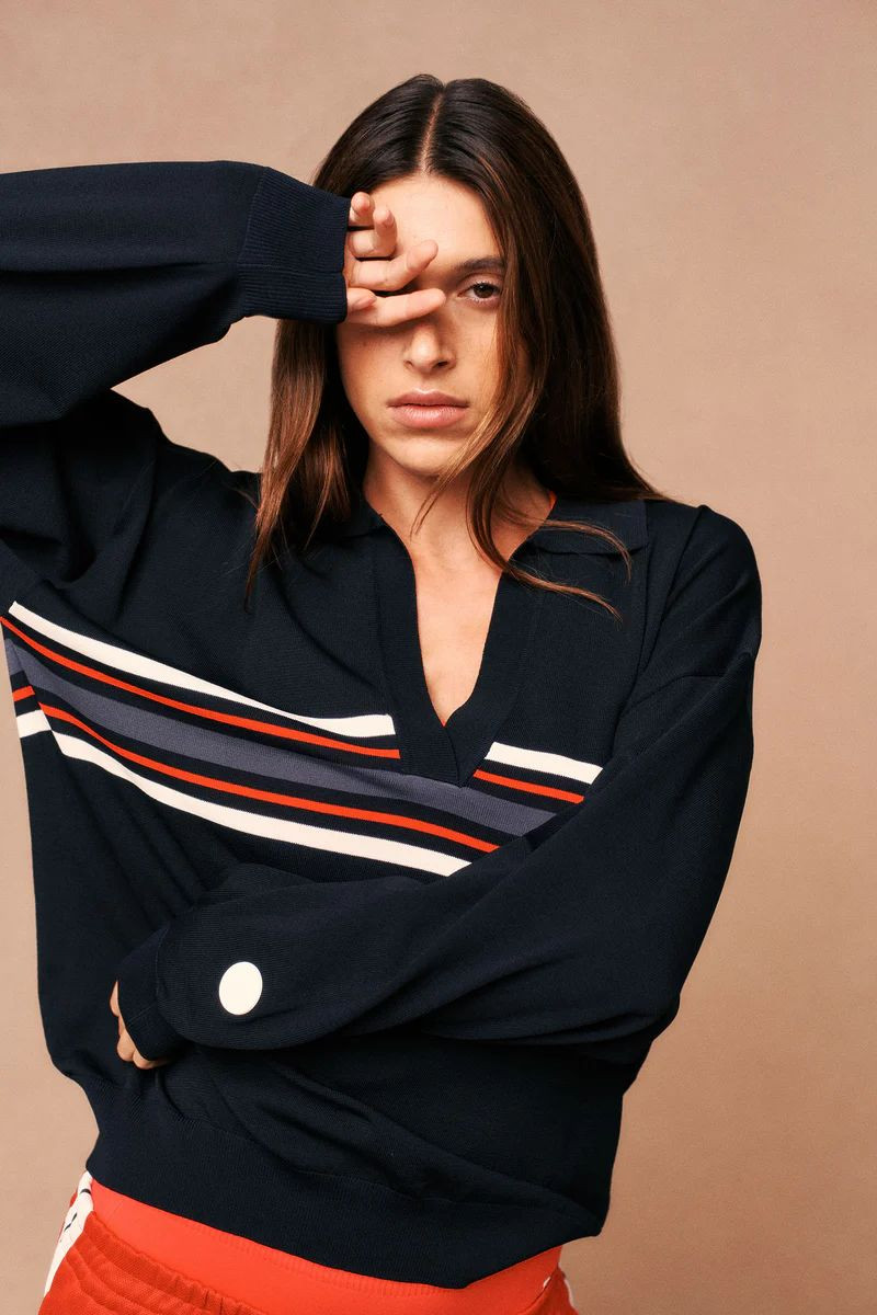 Nuria Oliu Sanchez featured in  the P.E Nation lookbook for Pre-Fall 2025