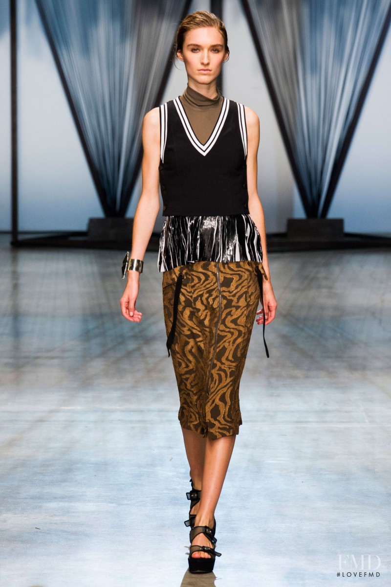 Manuela Frey featured in  the Damir Doma fashion show for Spring/Summer 2015