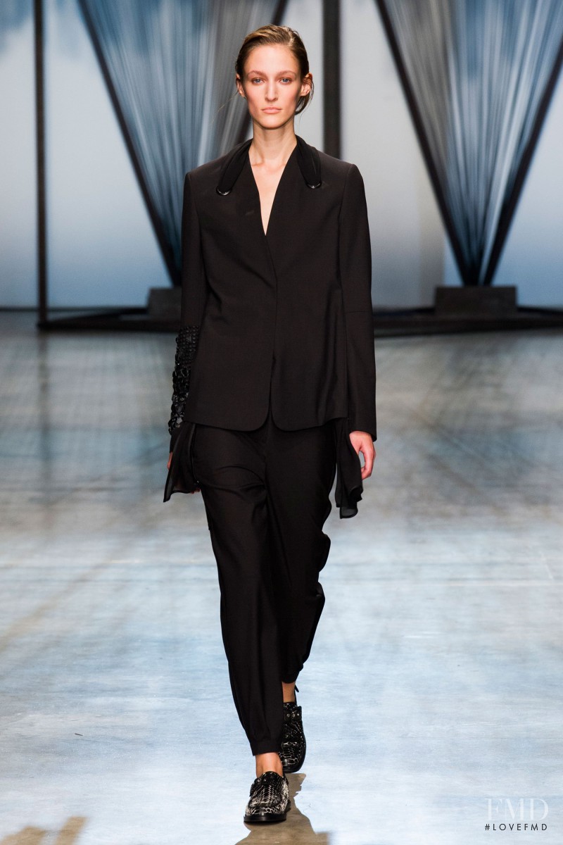 Franzi Mueller featured in  the Damir Doma fashion show for Spring/Summer 2015