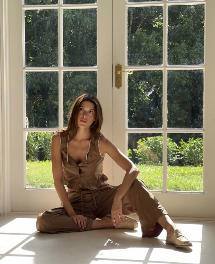 Nuria Oliu Sanchez featured in  the Amelie Teje catalogue for Spring/Summer 2025