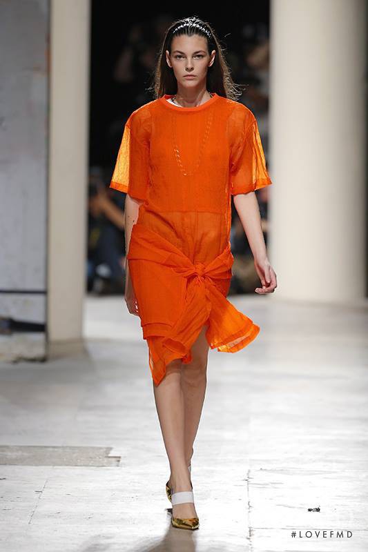 Vittoria Ceretti featured in  the Barbara Bui fashion show for Spring/Summer 2015