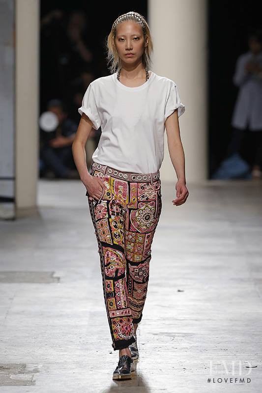 Soo Joo Park featured in  the Barbara Bui fashion show for Spring/Summer 2015