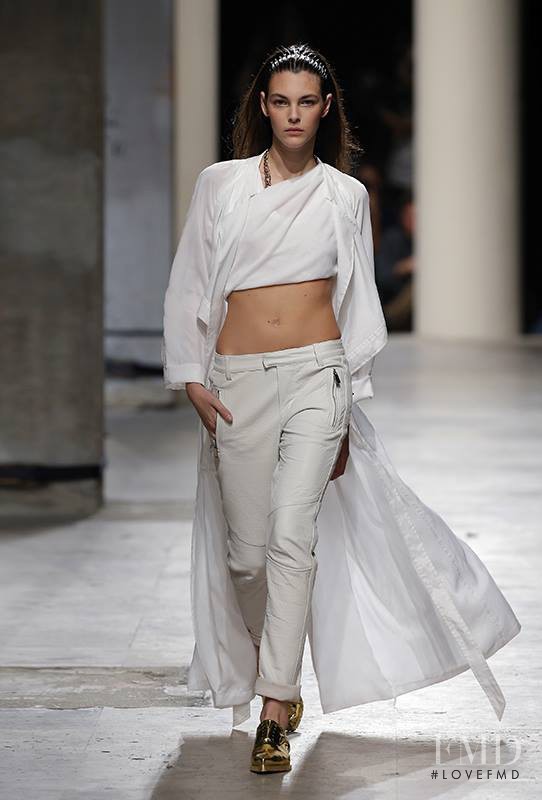 Vittoria Ceretti featured in  the Barbara Bui fashion show for Spring/Summer 2015