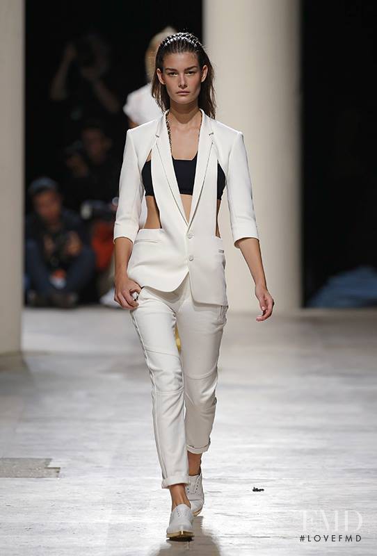 Ophélie Guillermand featured in  the Barbara Bui fashion show for Spring/Summer 2015