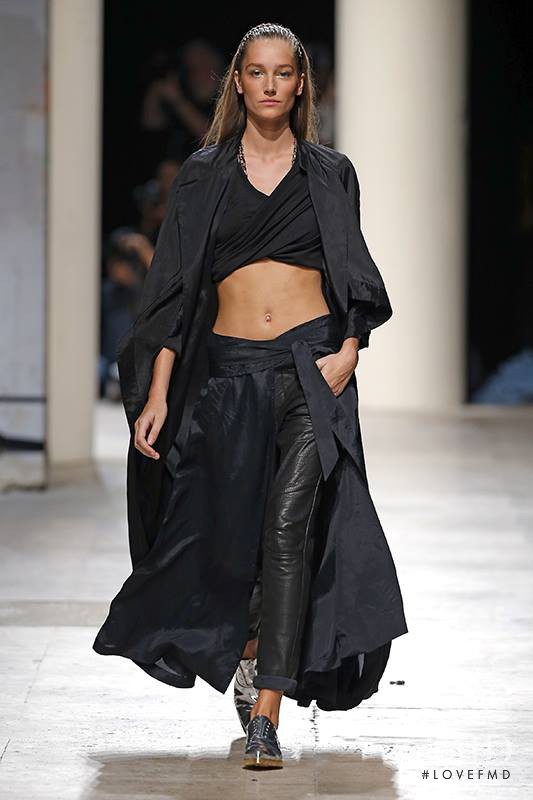 Joséphine Le Tutour featured in  the Barbara Bui fashion show for Spring/Summer 2015