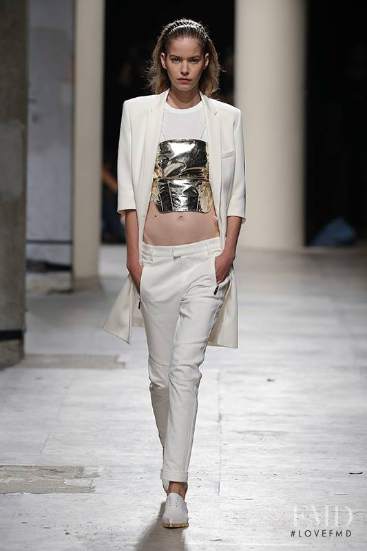 Alexandra Hochguertel featured in  the Barbara Bui fashion show for Spring/Summer 2015