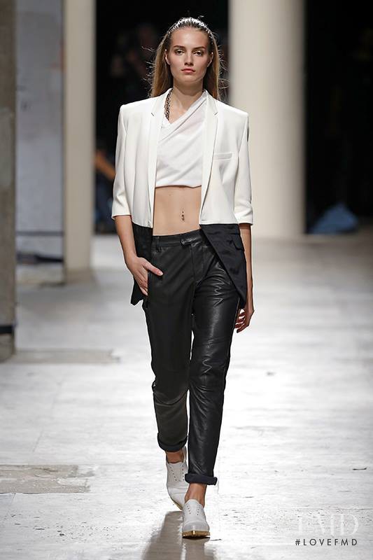 Agne Konciute featured in  the Barbara Bui fashion show for Spring/Summer 2015