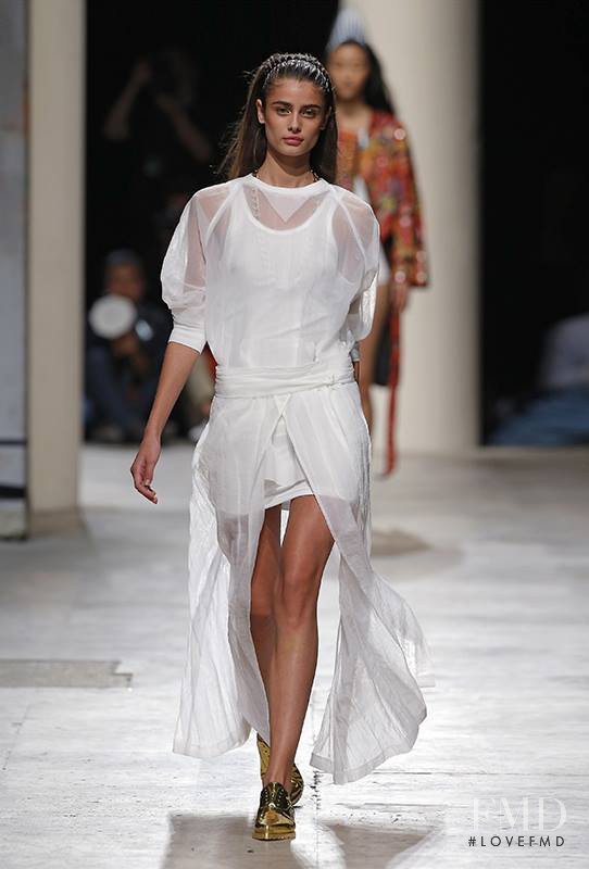 Taylor Hill featured in  the Barbara Bui fashion show for Spring/Summer 2015