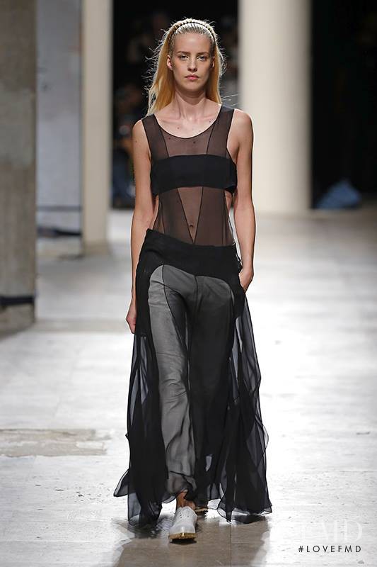Julia Frauche featured in  the Barbara Bui fashion show for Spring/Summer 2015