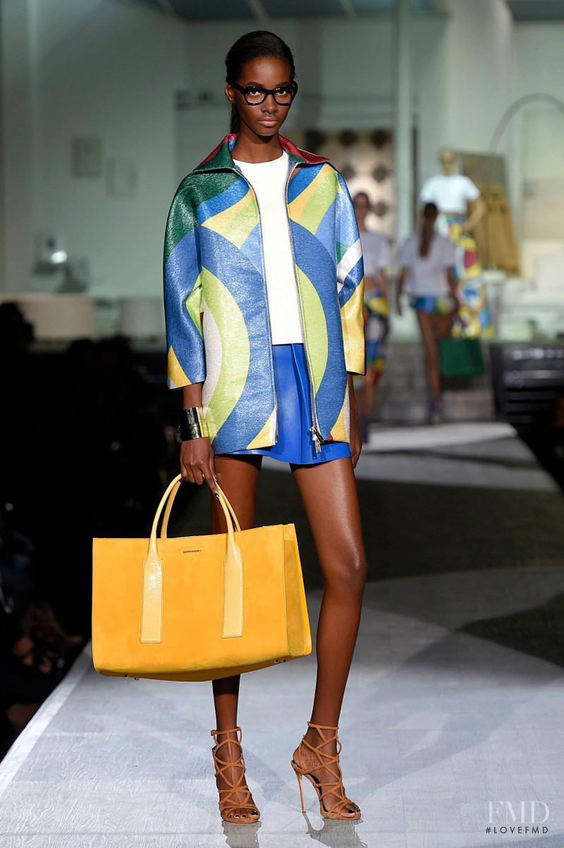 Tami Williams featured in  the DSquared2 fashion show for Spring/Summer 2015