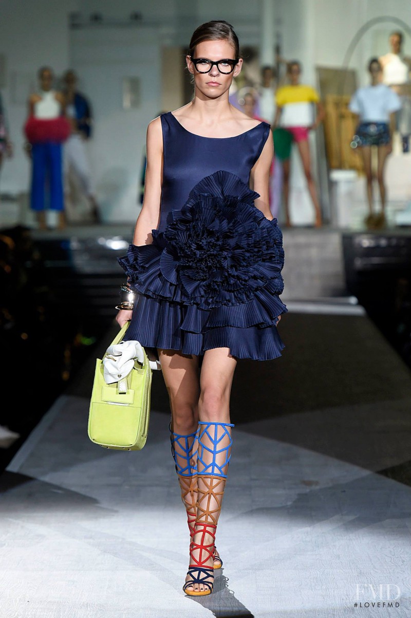 Katharina Hessen featured in  the DSquared2 fashion show for Spring/Summer 2015