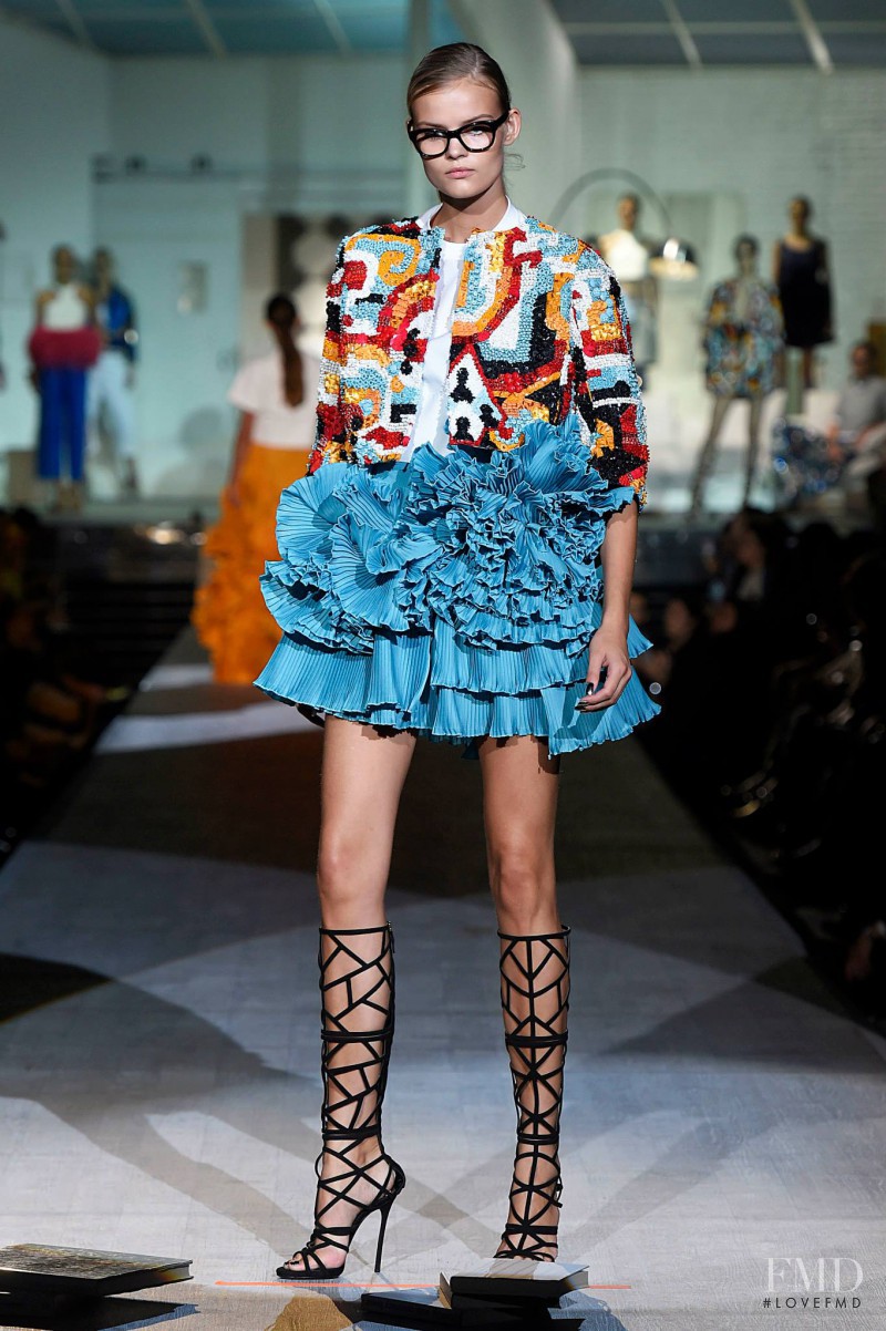 Kate Grigorieva featured in  the DSquared2 fashion show for Spring/Summer 2015