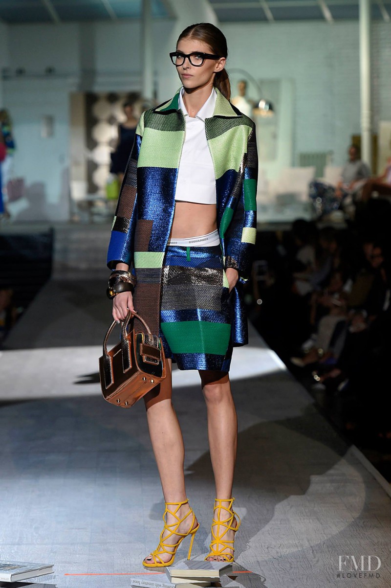 Anastasia Lagune featured in  the DSquared2 fashion show for Spring/Summer 2015