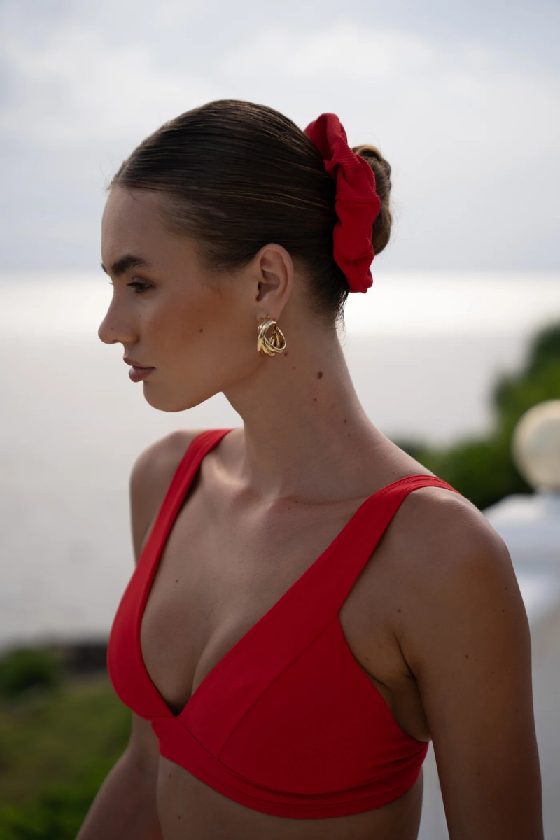 Alexandra Pletnyova featured in  the SuzieQ Swimwear catalogue for Summer 2025
