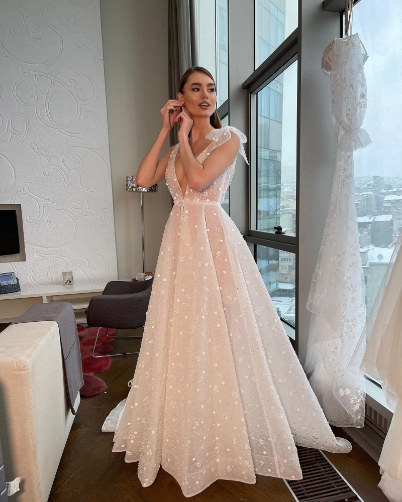 Alexandra Pletnyova featured in  the Alaa Duba lookbook for Autumn/Winter 2023