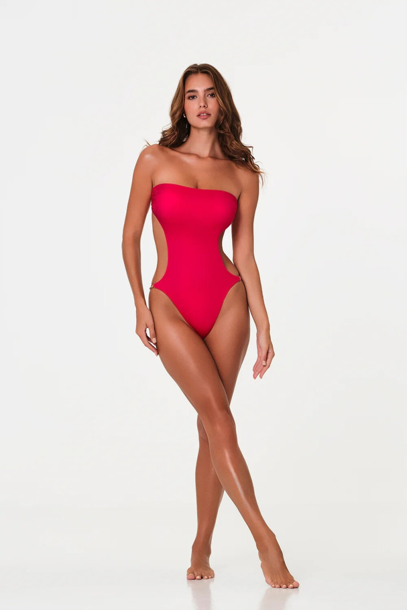 Alexandra Pletnyova featured in  the Cherina Beachwear lookbook for Summer 2025