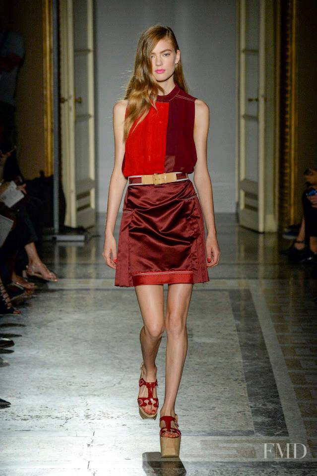 Emmy Rappe featured in  the Aquilano.Rimondi fashion show for Spring/Summer 2015