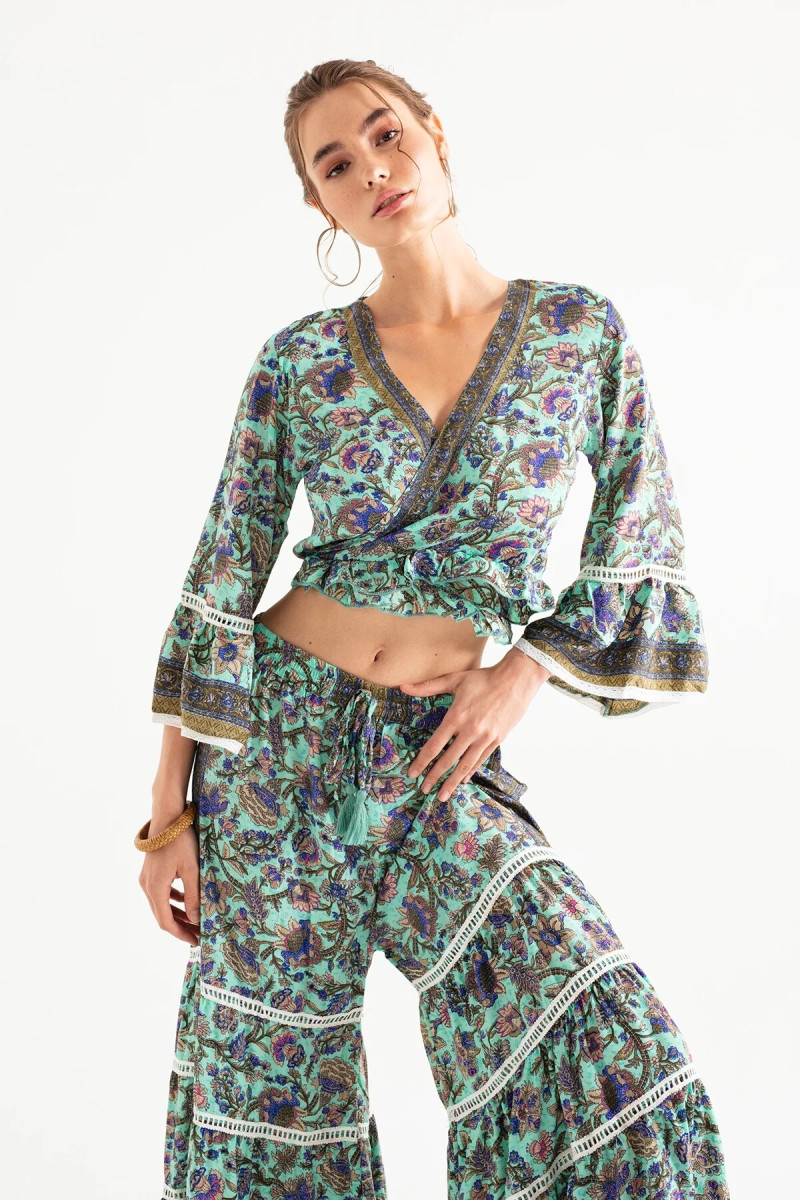 Alexandra Pletnyova featured in  the Asudan Clothing catalogue for Spring/Summer 2025