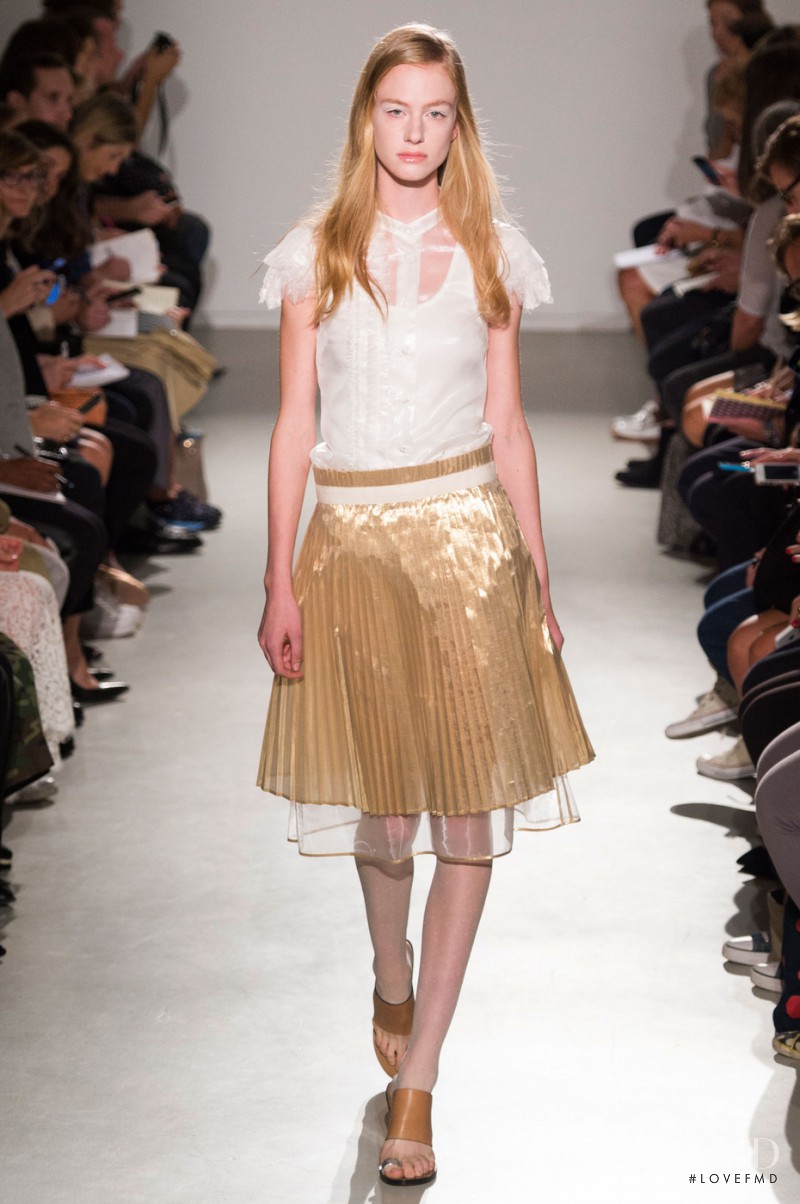 Naemi Schink featured in  the Veronique Branquinho fashion show for Spring/Summer 2015