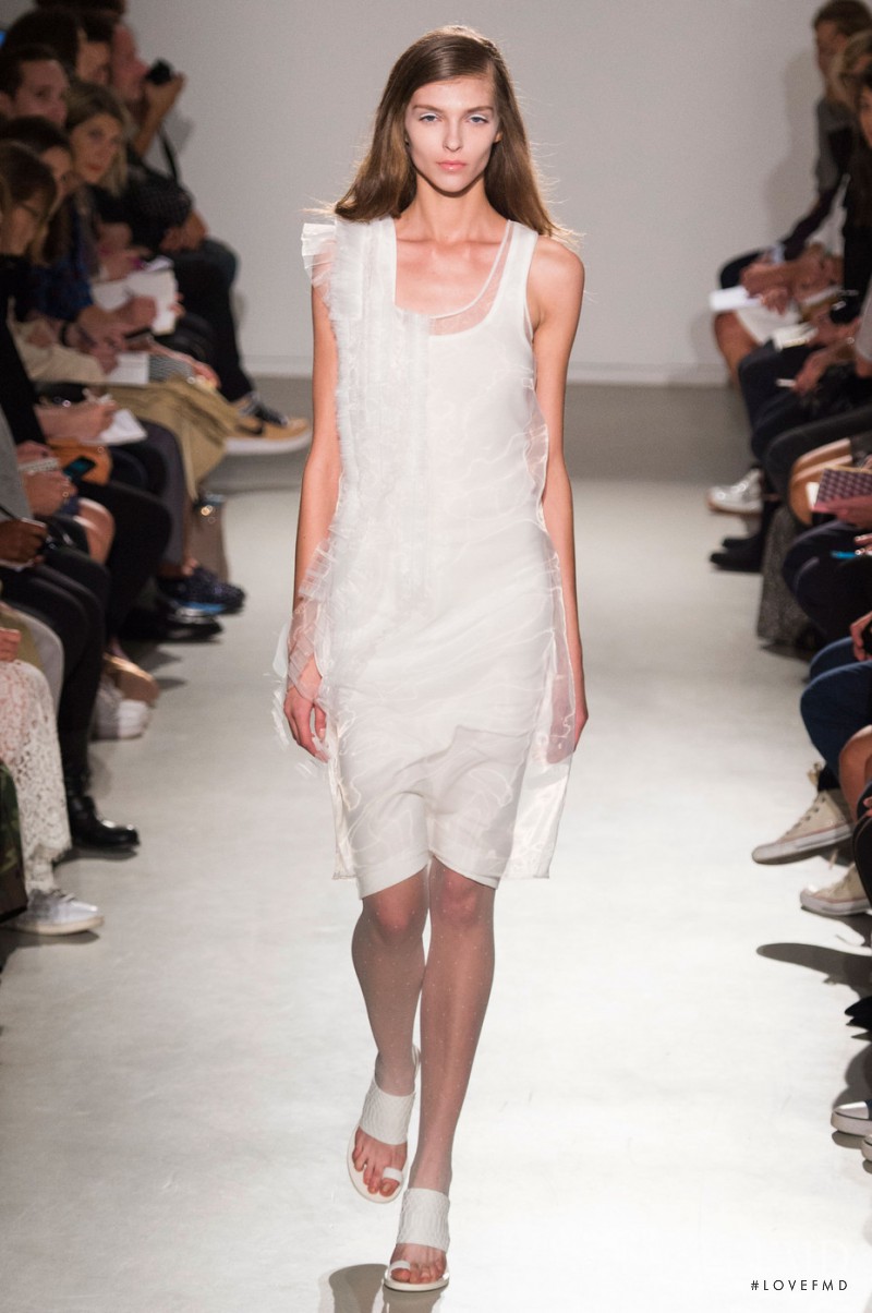 Anastasia Lagune featured in  the Veronique Branquinho fashion show for Spring/Summer 2015