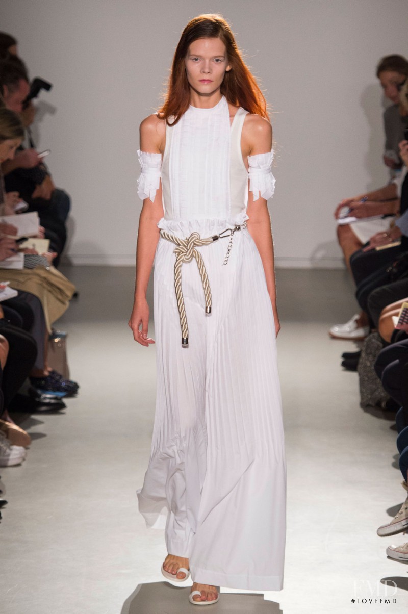 Irina Kravchenko featured in  the Veronique Branquinho fashion show for Spring/Summer 2015